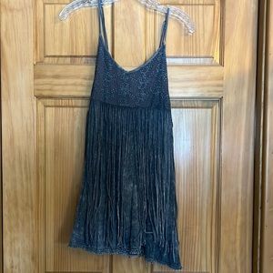 Western womens tank with fringe